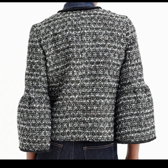 J Crew Black Boucle Sequin Jacket - Picture 7 of 7